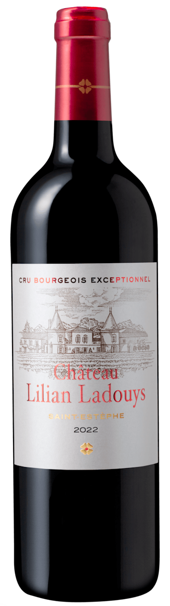 Chareau Lilian Ladouys red wine bottle