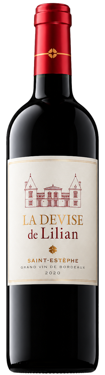 La Devise de Lilian red wine bottle